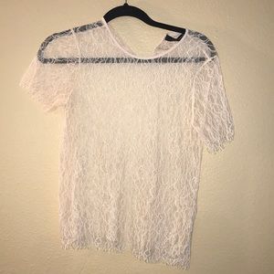 Size M mesh knitted shirt from Zara